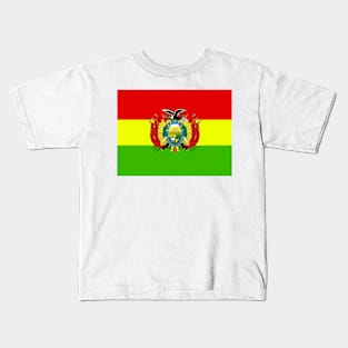 Bolivia coat of arms flag Kids T-Shirt